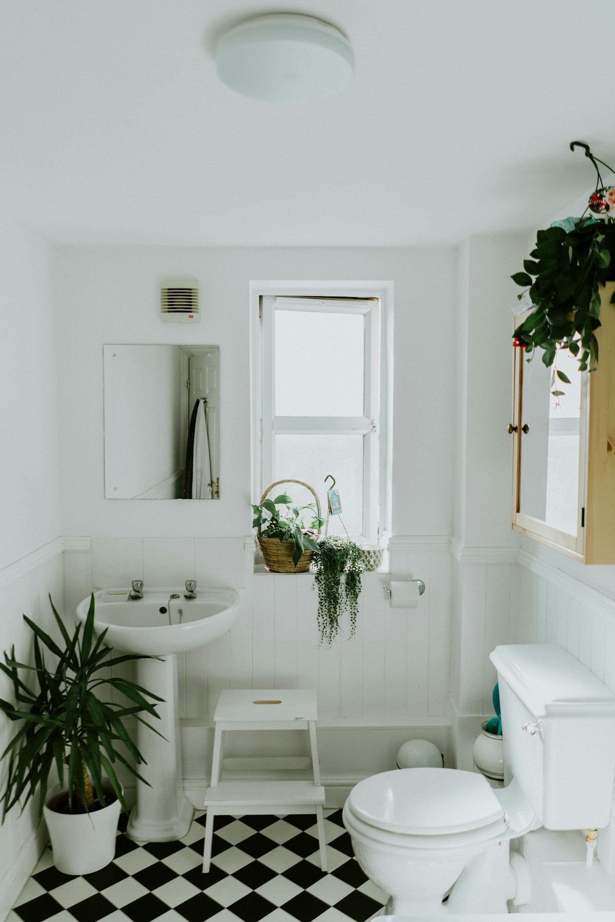 Bathroom vanity with marble countertop and undermount sink in Buffalo NY
